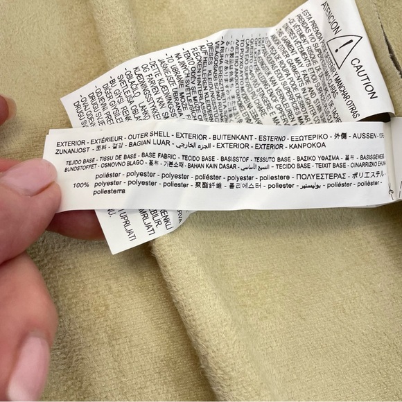 ❣️🎉HP🎉❣️Zara Blogger Favorite Faux Leather Wrap Dress XL Taupe/Tan - Picture 14 of 15